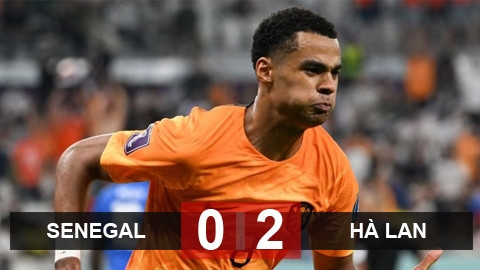Senegal 0-2 Hà Lan: 